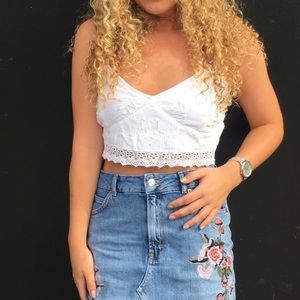 LA Hearts Crop Bralette Top